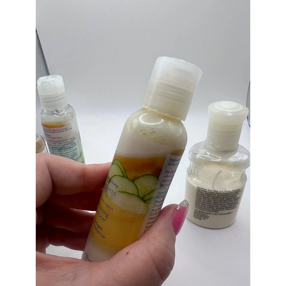 Bath & Body Works Pleasures Cucumber Melon Shampoo Conditioner Lotion Travel Lot